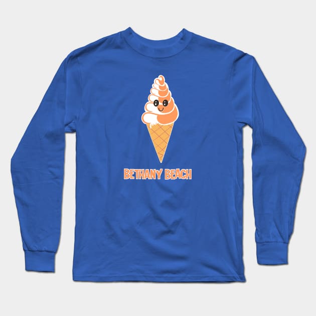 Bethany Beach Ice Cream Swirl Long Sleeve T-Shirt by BETHANY BEACH